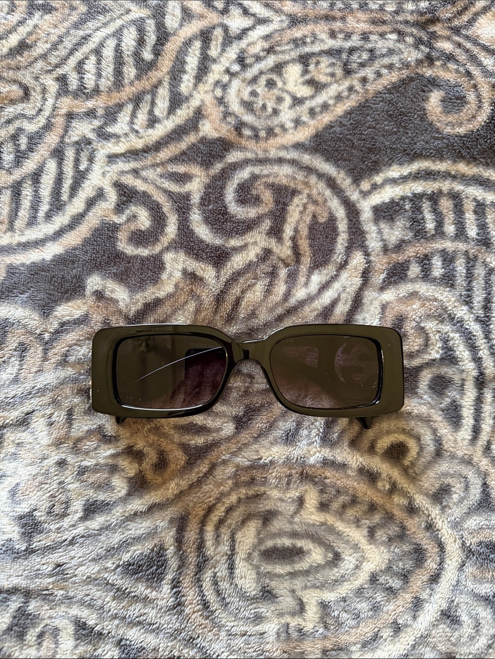 Others Follow Black Rectangular Women's Sunglasses